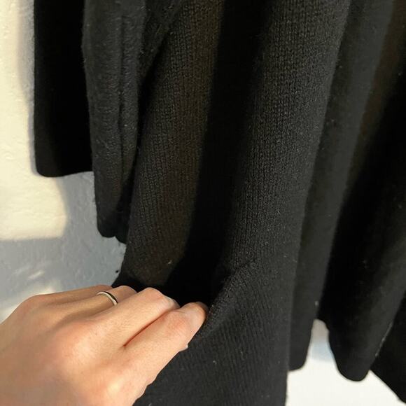 Vince Cashmere Oversized Open Front Cardigan Minimalist Lagenlook Black Small - Picture 6 of 11